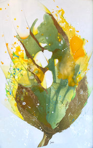 Raymond, Lucie - Leaf Therapy - 17x11 - Mix Media