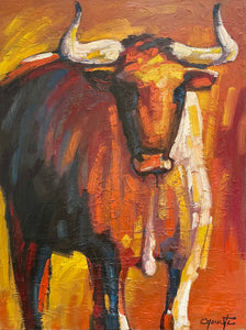 Caouette, Raymond - Bachus Taureau - Oil, 40x30