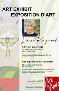 Raymond, Lucie - Trees and LIttle Creatures - Mixed Media - 24x36"