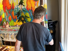 Load image into Gallery viewer, Caouette, Raymond -Journee d&#39;orage - 48x12&quot; - Oil on canvas

