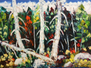 Gauthier, Gaetan- L'automne de l'âge  oil/canvas  $ 950.    $ 30./mois /month