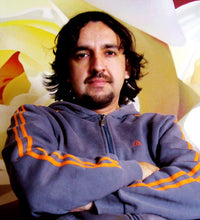 Load image into Gallery viewer, BARAS, Roberto - Flashes in orange - Oil on canvas, 30x40&quot;
