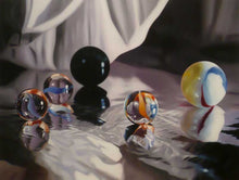 Load image into Gallery viewer, BARAS, Roberto - Flashes in orange - Oil on canvas, 30x40&quot;
