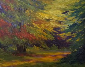 LEROUX, Michel - Lumieres terrestre - 40x48 - huile sur toile - oil on canvas