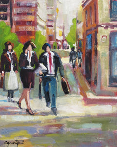 CAOUETTE, Raymond- Passion Urbaine - Oil, 33x27"