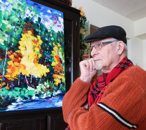 Gauthier, Gaetan- Caché - 30x48" - Oil on canvas  $ 60./mois /month
